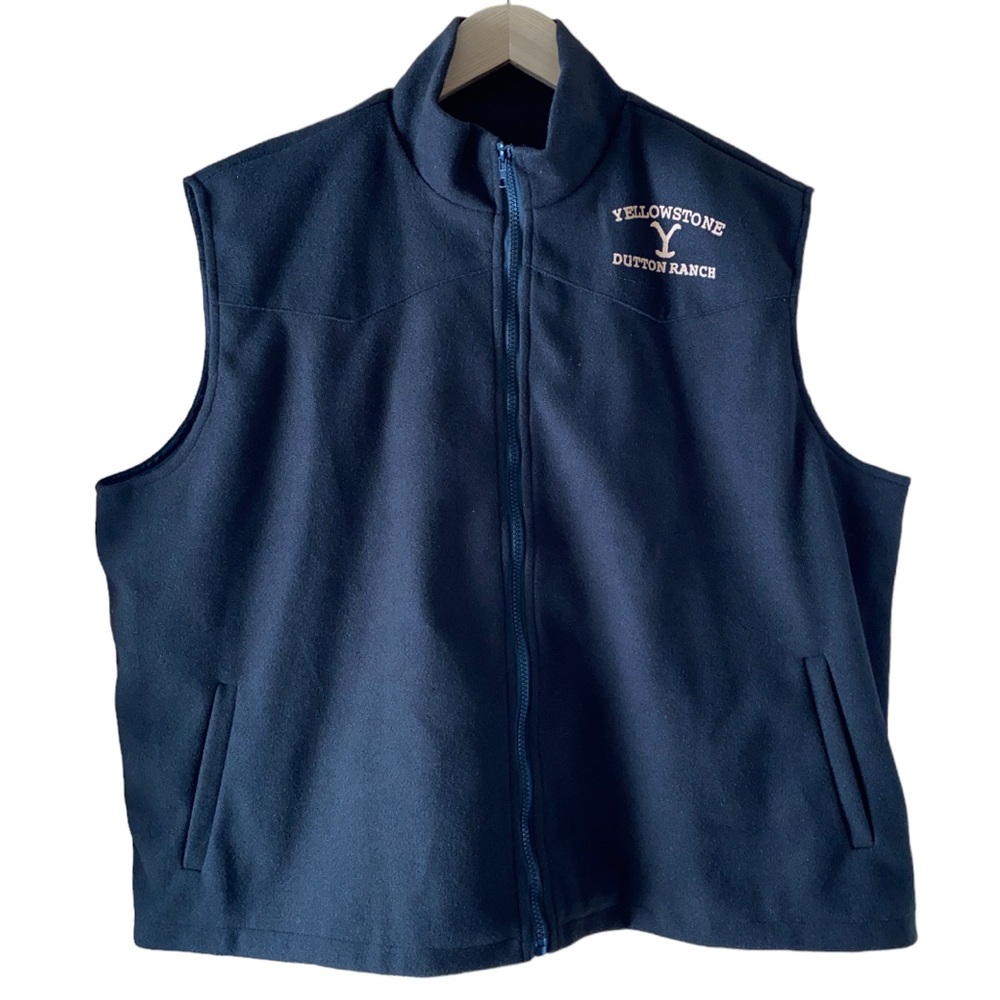 Yellowstone Black Vest Size 2XL